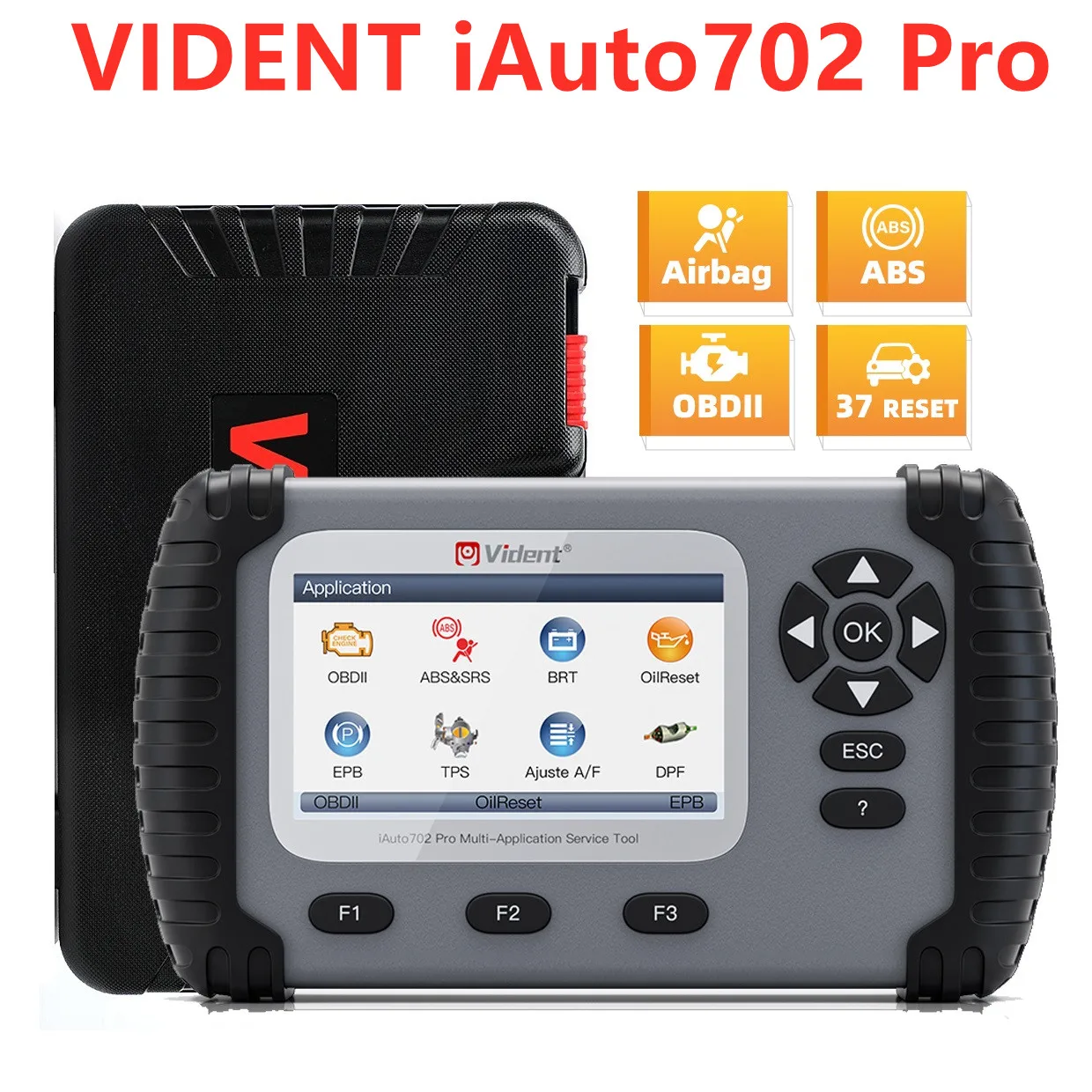 

VIDENT iAuto702 Pro ABS SRS автомобильный диагностический инструмент 37 специальный функционал кодирование ЭБУ активный тест OBD2 сканер бесплатное обновление A +++
