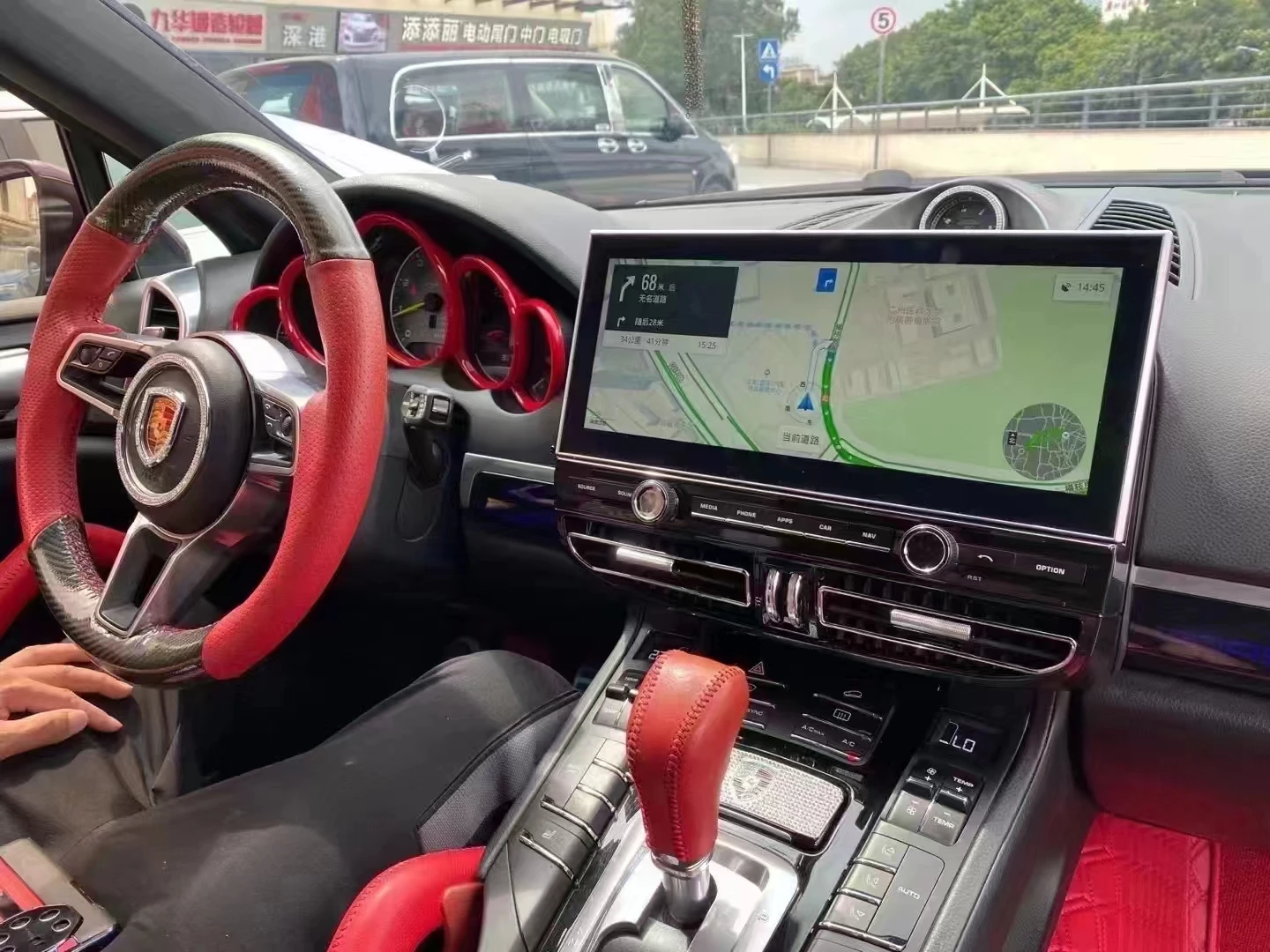 Автомобильный ЖК-плеер на приборной панели цифровой для Porsche Cayenne аксессуары