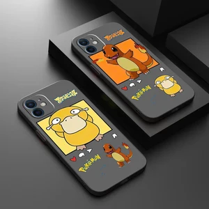 pokémon japanese anime phone case for funda iphone 13 12 11 pro max mini x xr xs max 6 6s 7 8 plus funda celular liquid silicon free global shipp
