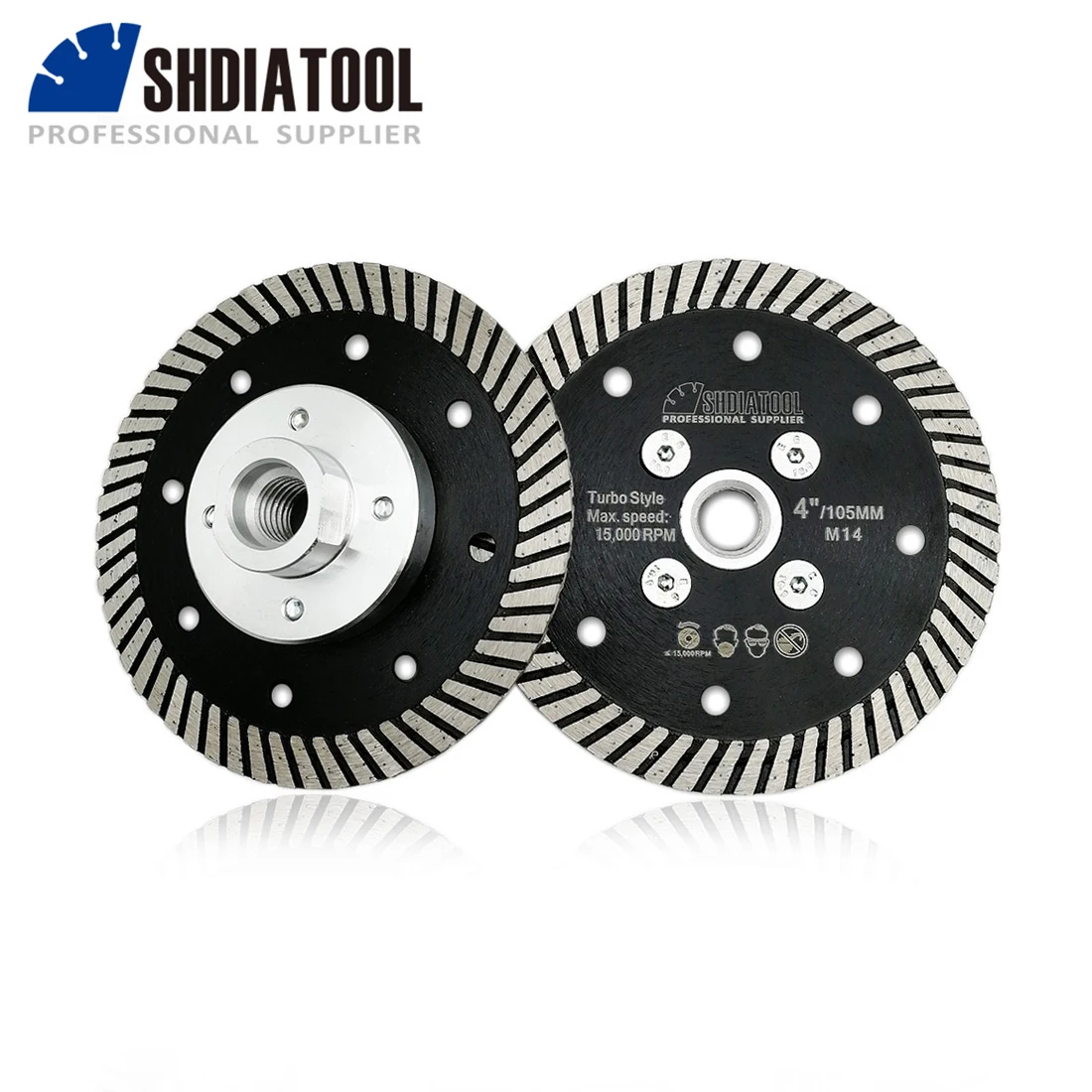 Режущий диск SHDIATOOL, с узким турбо лезвием, диаметром 105/115/125 мм, 2 шт.