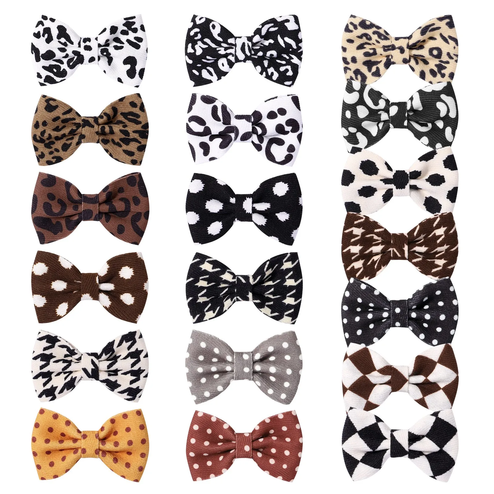 

Заколка для волос с бантом для девочек, зажим с леопардовым принтом в клетку, аксессуар для волос «сделай сам», 1 шт.