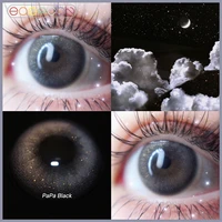EASYCON papa black sunhine Cosmetic small beauty pupil Colorful Contact Lenses exclusive Yearly Eye Makeup 2pcs pair Degree