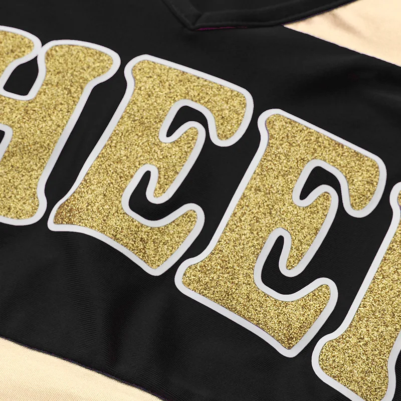 Униформа для чарлидинга девочек короткий топ без рукавов юбка носки одежда