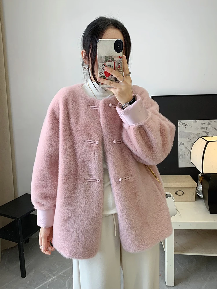 Yinnjia High-Grade Sense National Sle имитация меха норки верхняя одежда из интегрированного