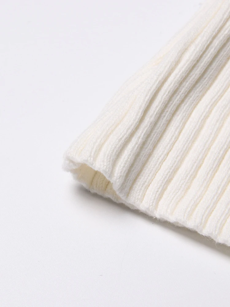 Женский трикотажный комплект из двух предметов топ с квадратным вырезом и