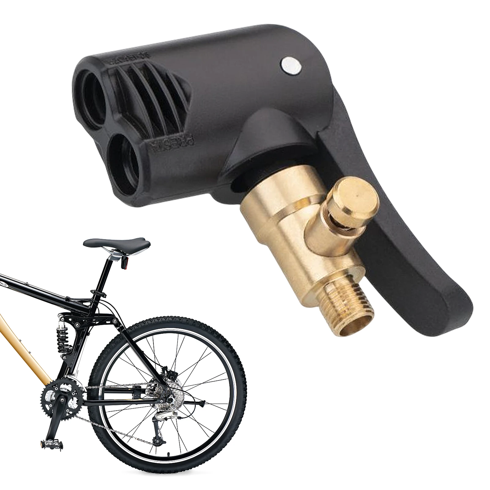 

Valve Connector Clip On Brass Leak Proof Portable Vehicle Quick Release Car Accessories Bike Compressor Air Pump Tire Inflator