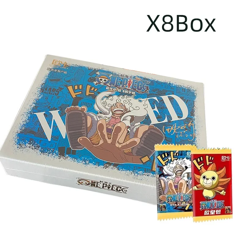 

8/12/24box One Piece Wanted Card Luffy Zoro Nami Chopper Franky New Collections Card Game Collectibles Battle Child Gift Toy