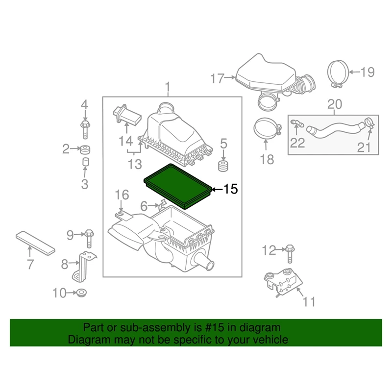 Автомобильный воздушный фильтр двигателя для Ford Edge 2 0 T 3.5L Explorer 3 5 Mazda CX-9 3.7L 2012-