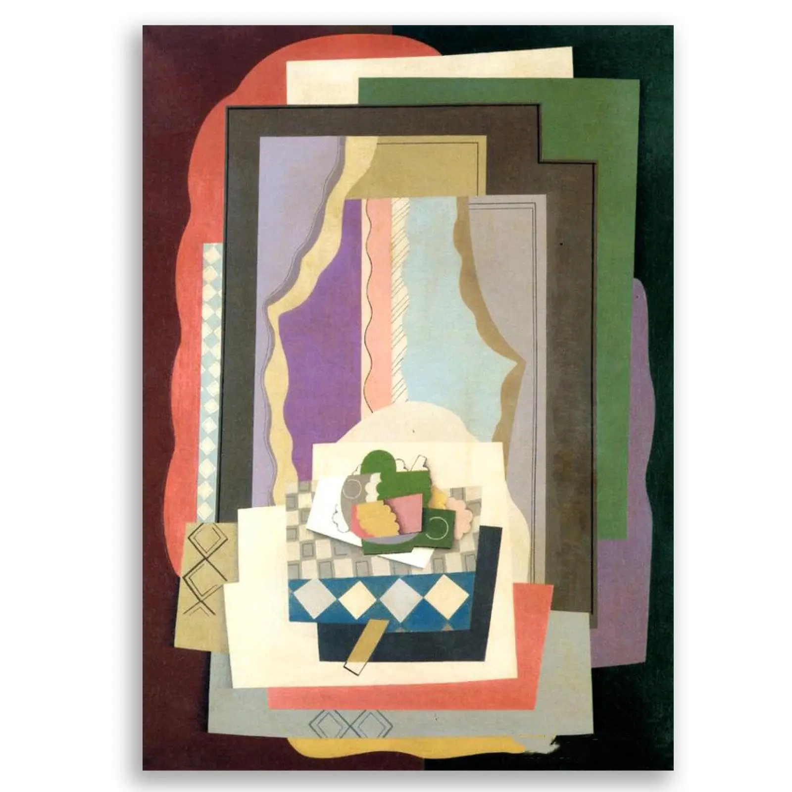 Абстрактный постер настенное искусство на холсте кубизма Репродукция известных