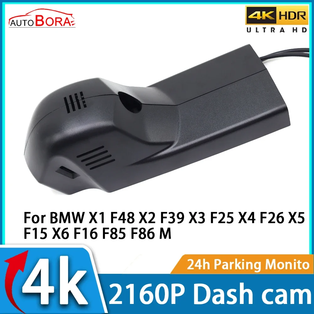 

AutoBora DVR Dash Cam UHD 4K 2160P Car Video Recorder Night Vision for BMW X1 F48 X2 F39 X3 F25 X4 F26 X5 F15 X6 F16 F85 F86 M