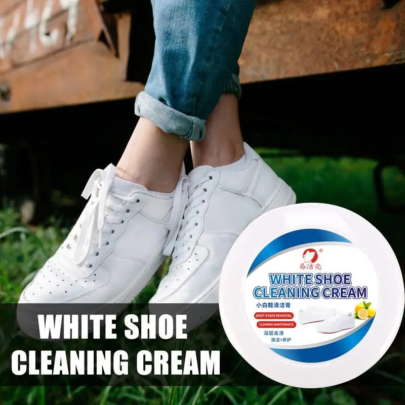 

White Shoes Cleaner For Sneakers Cleaning Cream For White Shoes Household Cleaner Tools For Leather Canvas Cleaning supplies