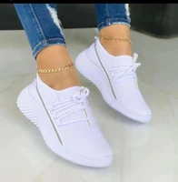 2022 new sneakers women casual sport shoes lace up loafers ladies white stripe colorblock sneakers outdoor walking running shoes