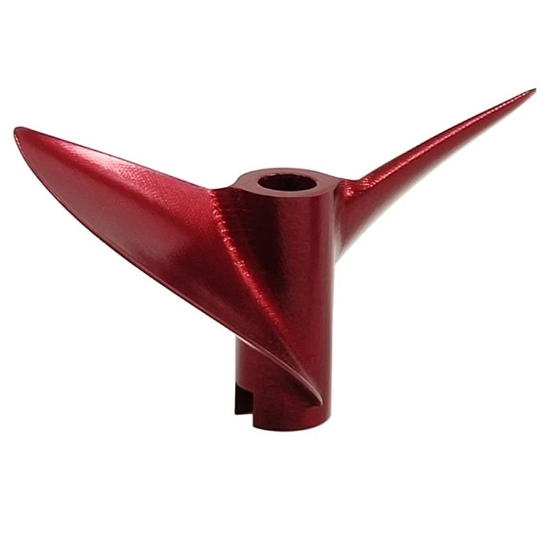 Винт высокоскоростной с большим V-образным шагом, на байонете, изготовленный из алюминиевого сплава на станке с ЧПУ, с диаметром отверстия 45 мм и шагом 1,9, для гоночной электрической лодки серии Cat.