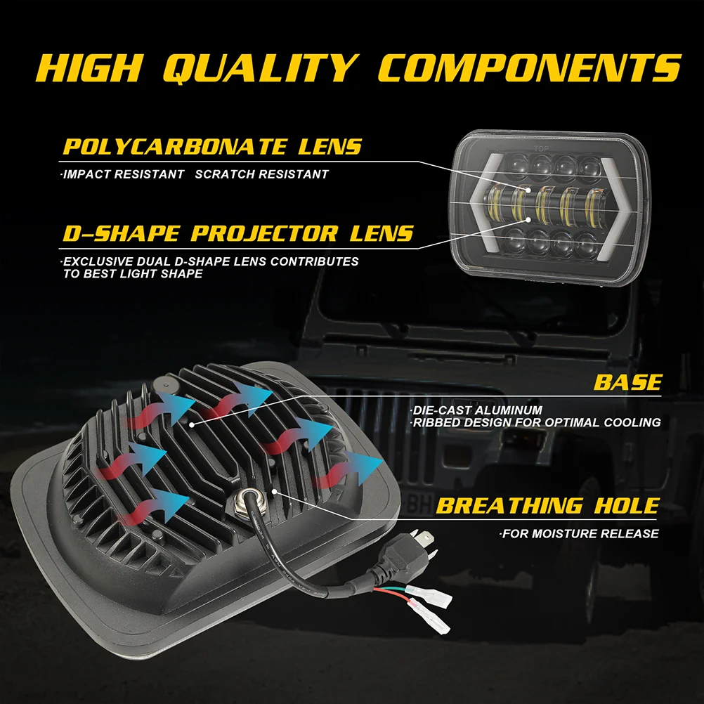 

1PC Offroad Led Working Lamp Wrangler Large Lamp Arrowhead Style Car Headlights for Car Store Offroad