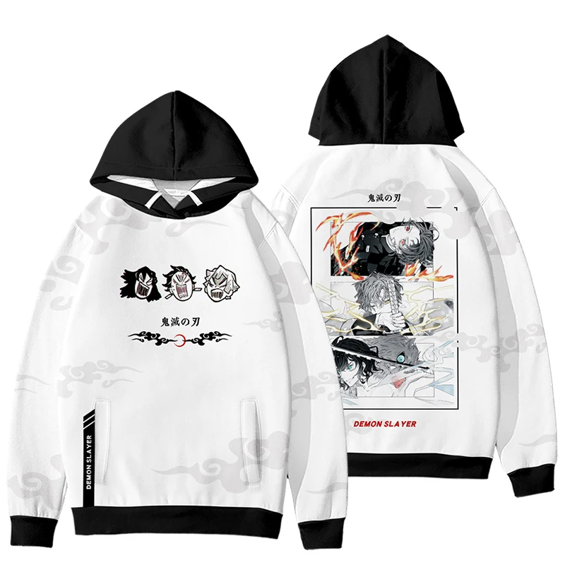 Anime Demon Killer Kimetsu No Yaiba 3d Printing Hoodie Men Women Streetwear Fashion Harajuku Hooded Oversize Sweatshirt Pullover