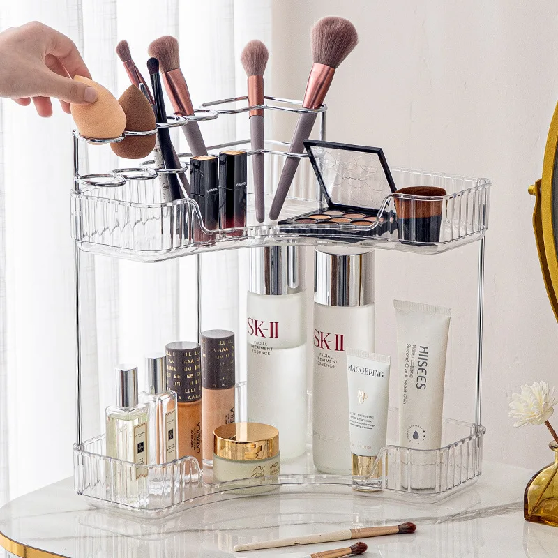 

Shuangqing toothbrush holder light luxury electric toothbrush holder wash table corner double-layer holder 3422