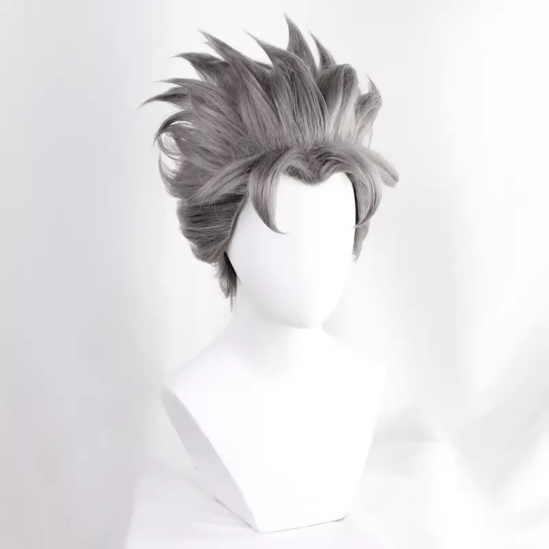 Фото Аниме JOJO Koichi Hirose Cos, парик для косплея, реквизит для Хэллоуина, карнавала, вечеринки, синтетические волосы, термостойкое волокно + шапочка для парика №2