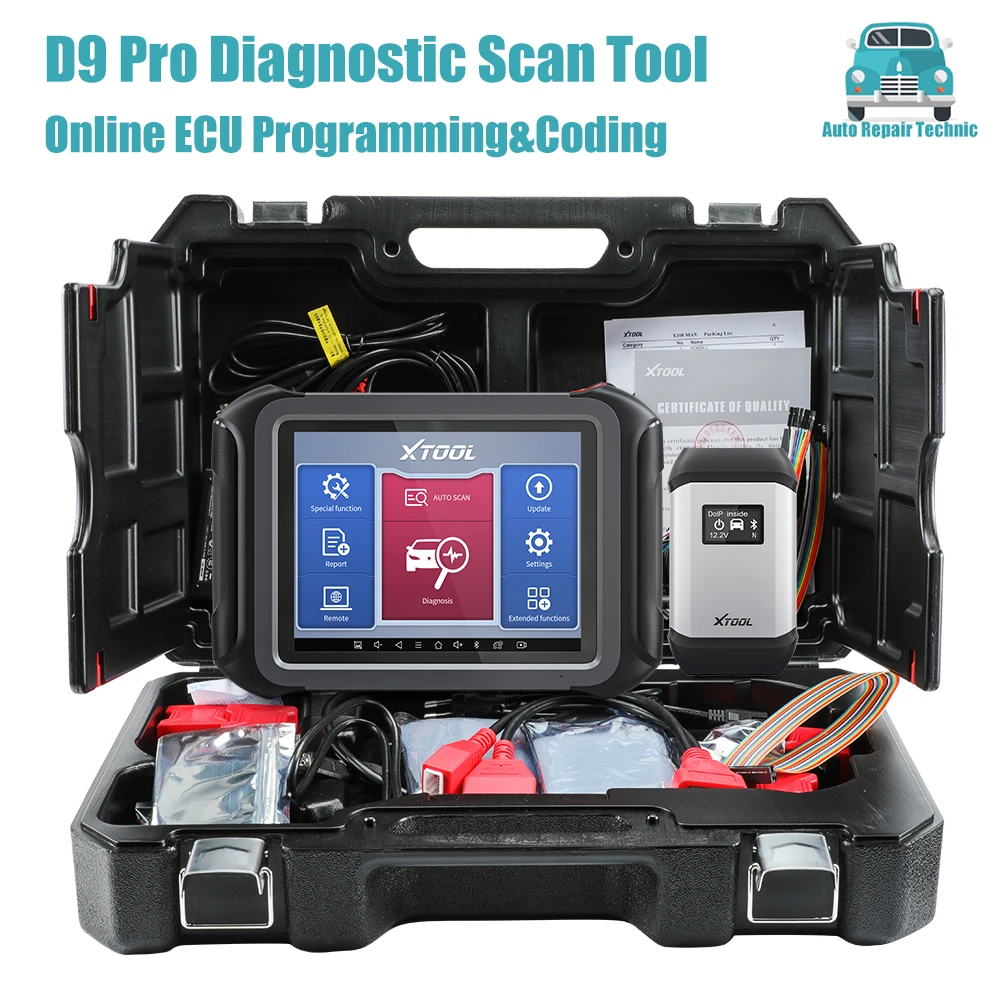 

D9 Pro Diagnostic Scan Tool with Topology Map DoIP&CAN FD Key Programming ECU Coding Online Programmer Bi-Directional Control