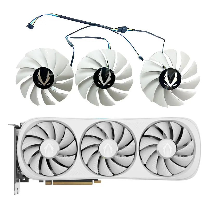88 мм Совершенно новый для ZOTAC GeForce RTX4070ti 4070ti SUPER 4080 4080s TRINITY OC белый сменный