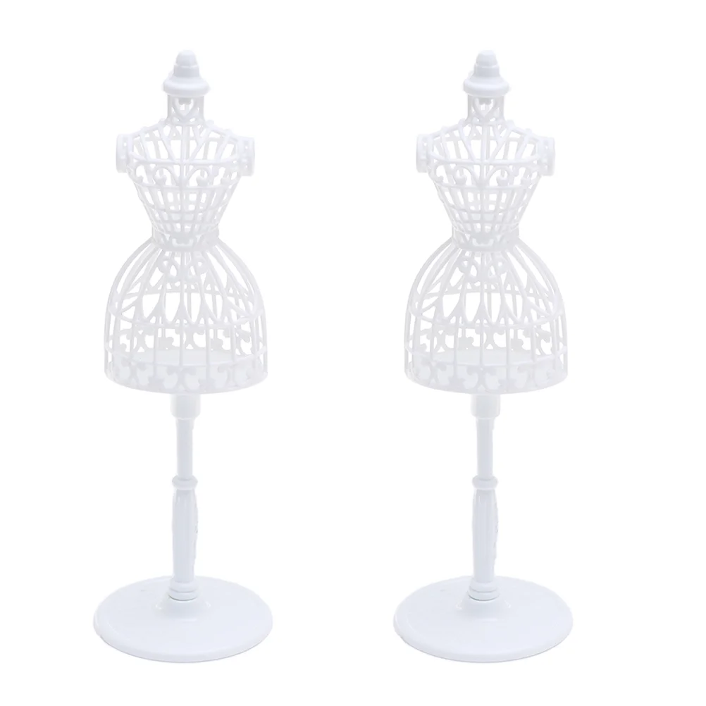 

6 Pcs Cutout Dresses Hollow Mannequin Miniature Model Stand Dress Form Mini Jewelry Form Mini Dress Mannequin Support