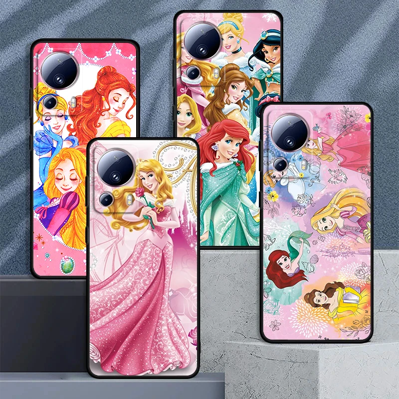 

Princess Disney Beautiful For Xiaomi Mi 13 12 11 10 11T 10T 9T 9 8 Note 10 Ultra Pro Lite TPU Soft Silicone Black Phone Case