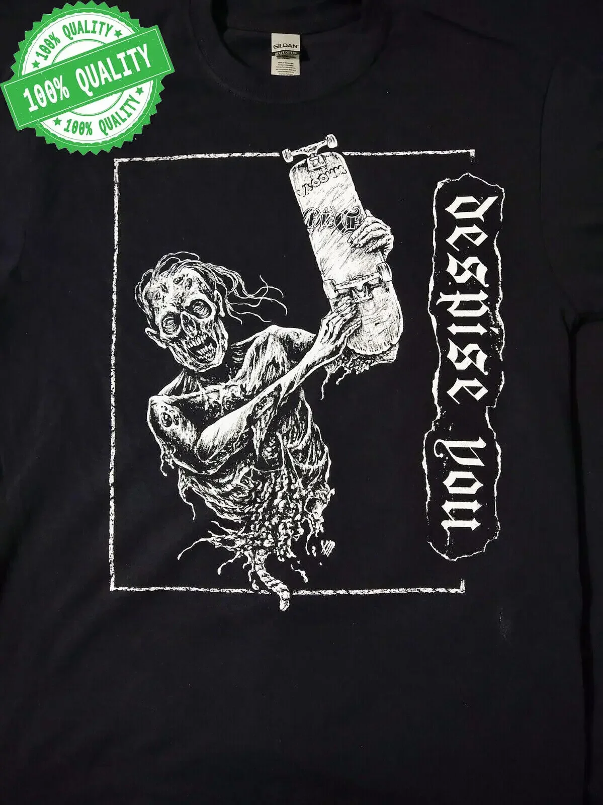 Футболка презирающая вас хлопковая черная футболка рубашка с ремешком