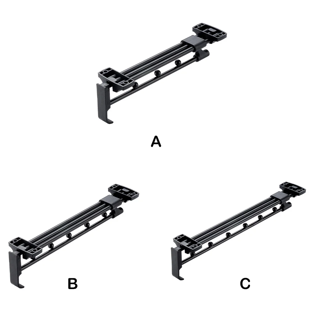 

2-Pack Duty Retractable Wardrobe Rail Organizer Top Wardrobe Hanger Adjustable Organizer Rail Rod Size 30CM