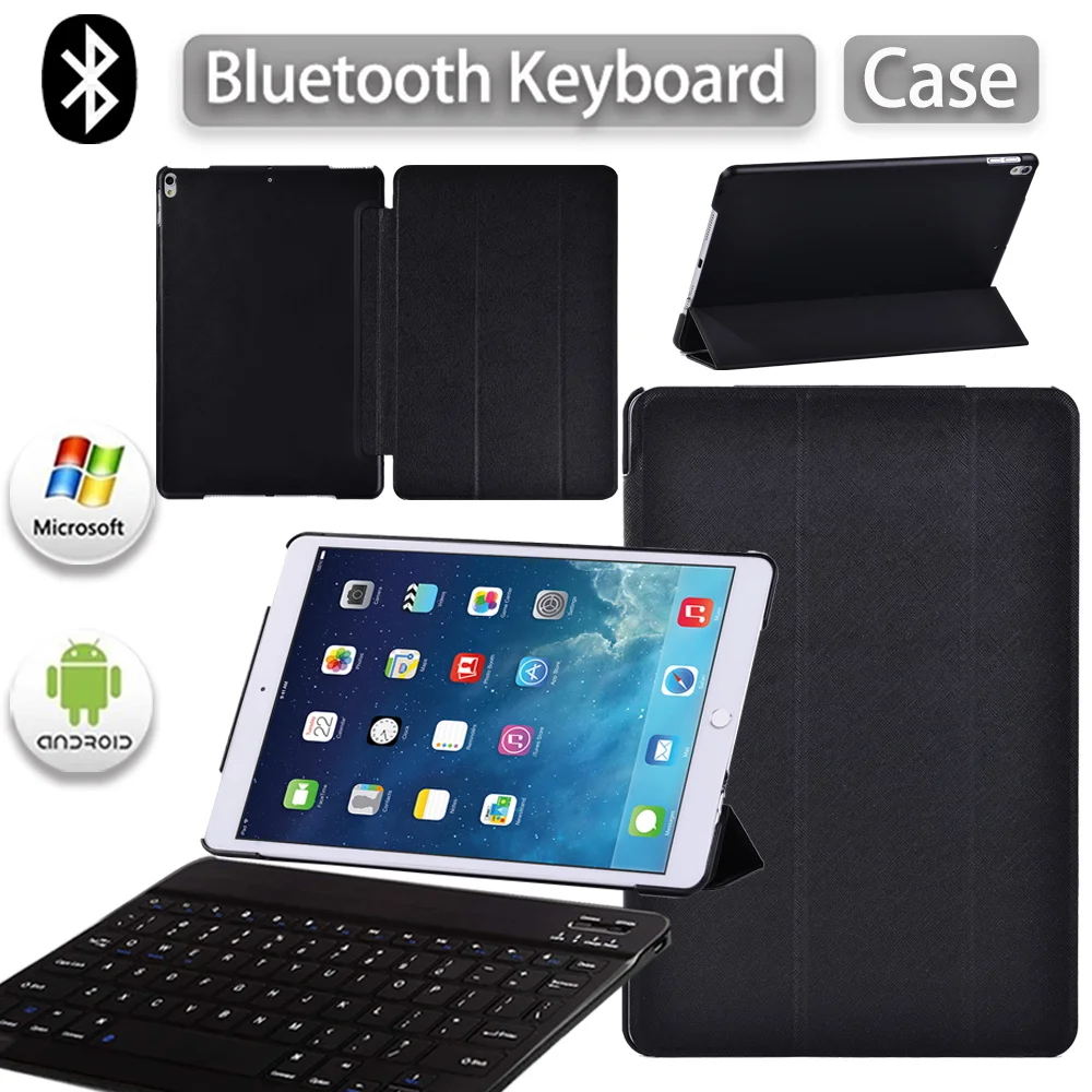 

Smart Tablet Case for Apple iPad 10.2 Inch 9th Generation 2021 Anti-fall Automatically Wake Up Flip Case+Bluetooth Keyboard