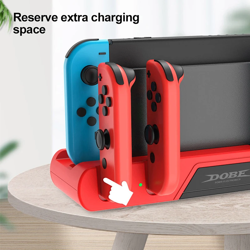 Charging Dock For Switch /OLED JoyCon Holder Stand Joy Con Handle Fast Charger Base For Nintendo OLED NS Joy-Con Controller images - 6