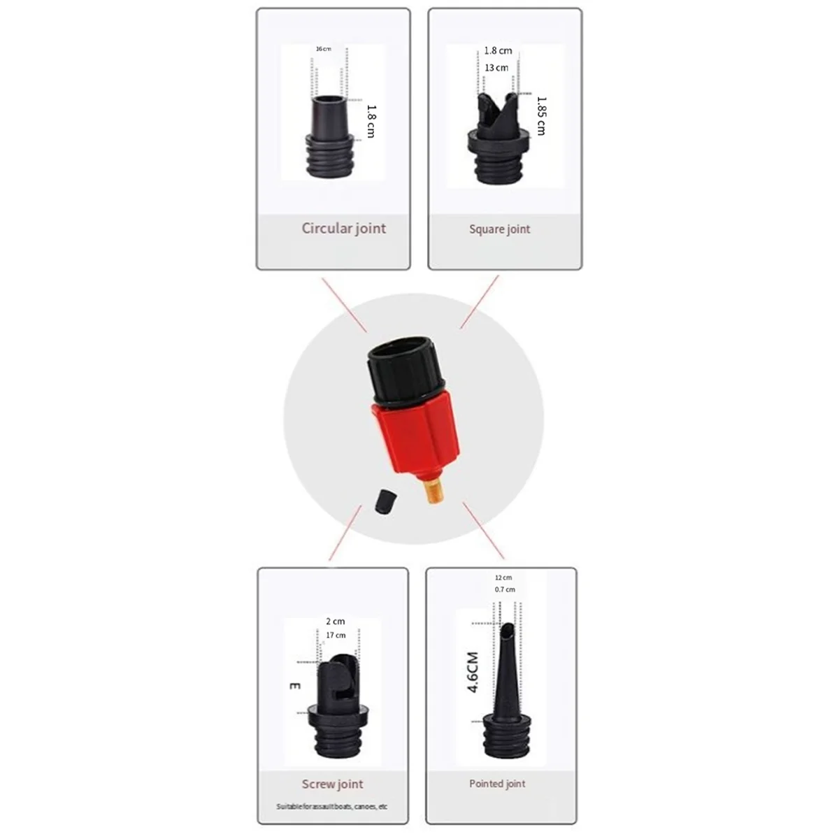 Адаптер воздушного клапана для надувных лодок КАЯКОВ насосов и компрессоров