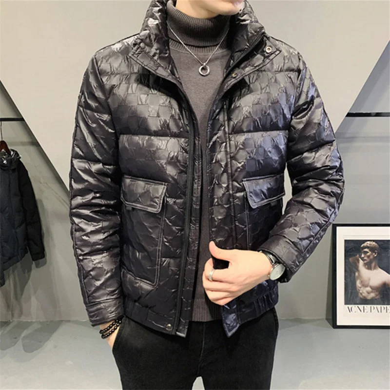 Fashion Down Jacket Men Winter Warm White Duck Down Coats Men Youthful Vitality Winter Mens Jackets and Coats Solid Clothing enlarge