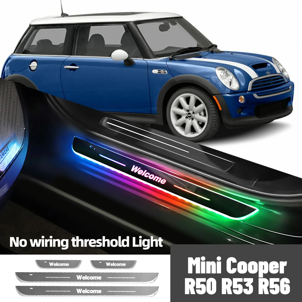 Для Mini Cooper R50 R53 R56 2001-2013 2012 автомобильный порог индивидуальный логотип