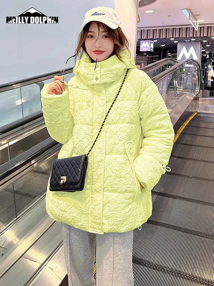 

Women's Winter Jacket Students Solid Hooded Parkas Clothes Slim Fashion Warm Coat Female Casual Snow Wear Outwear