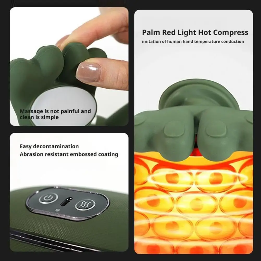 Фото Массажер для шеи с руками и пальцами, массажер Real Touch Heat Massager — усовершенствованная термотерапия дома, электрическое разминание 4d №5