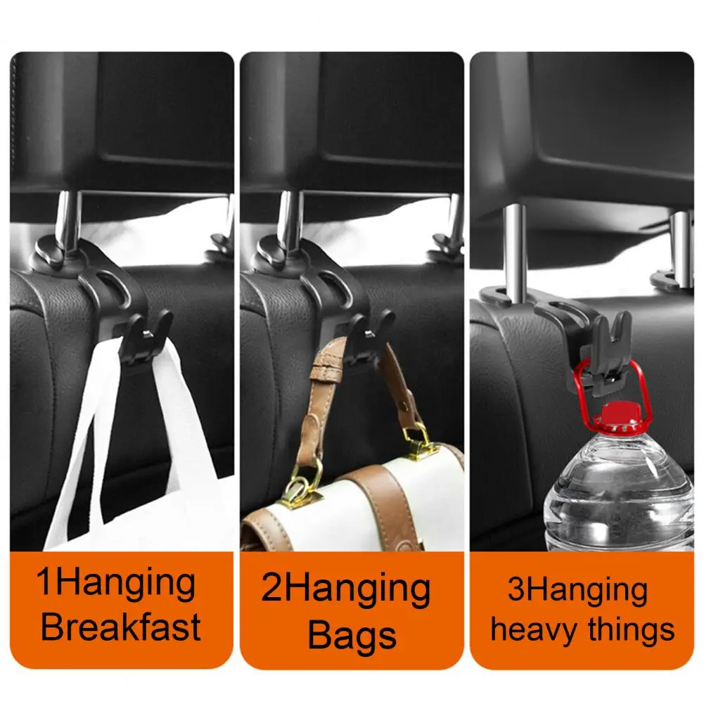 

Car Seat Headrest Hook Car Seat Hook Efficient Car Organization Heavy Duty Seat Headrest Hooks for Storage Accessory Holder