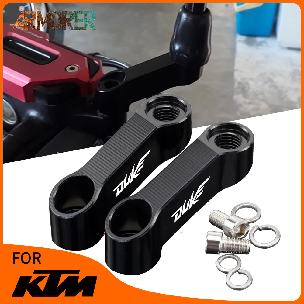 For KTM DUKE 125 200 390 DUKE 690 Duke 1290 DUKE 690 1290 Motorcycle Rearview Mirror Extension Riser  Extend Adapter Accessories