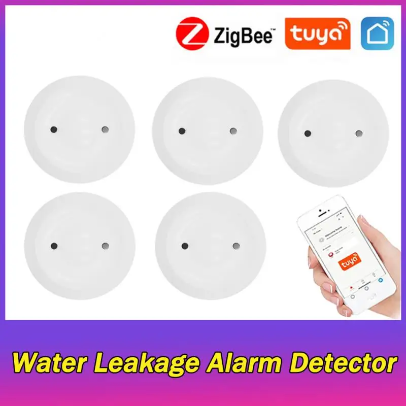 

Tuya ZigBee Linkage Water Leak Leakage Immersion Sensor Detector Overflow Waterproof Smart Home App Remote Monitoring Detector