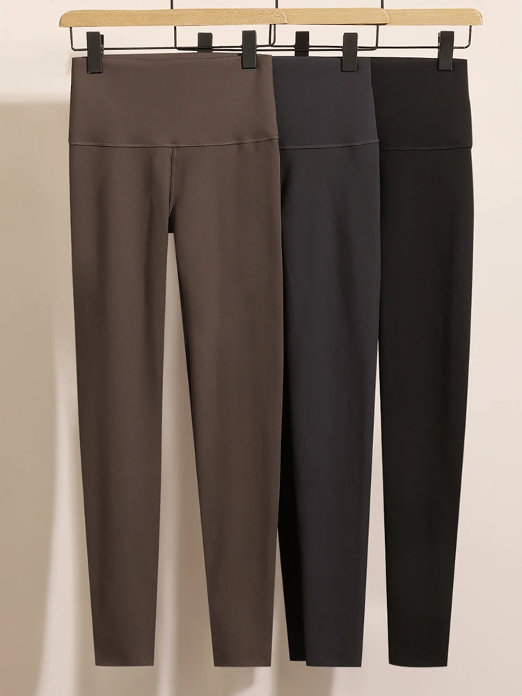 And Mu a D2u327 шлифовка тонкий бархат теплый крой трехмерные бедра с высокой талией