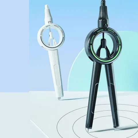 Цифровой пресс-компас ABS белый