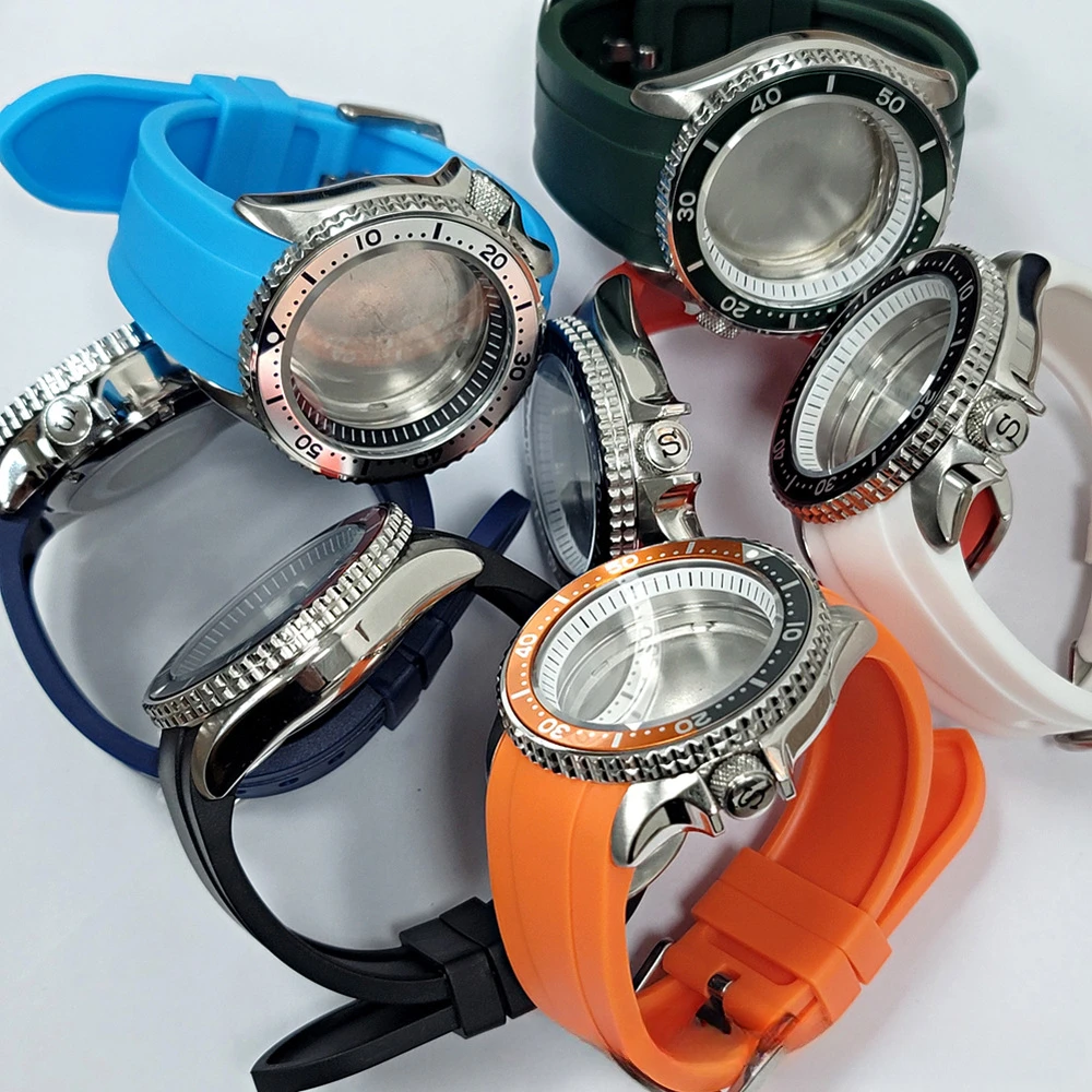 

Для часов SEIKO с постоянным циферблатом в стиле тунца, 41,5 мм, тройной цвет, резиновый ремешок, сапфировое стекло, подходит для движения NH35 NH36