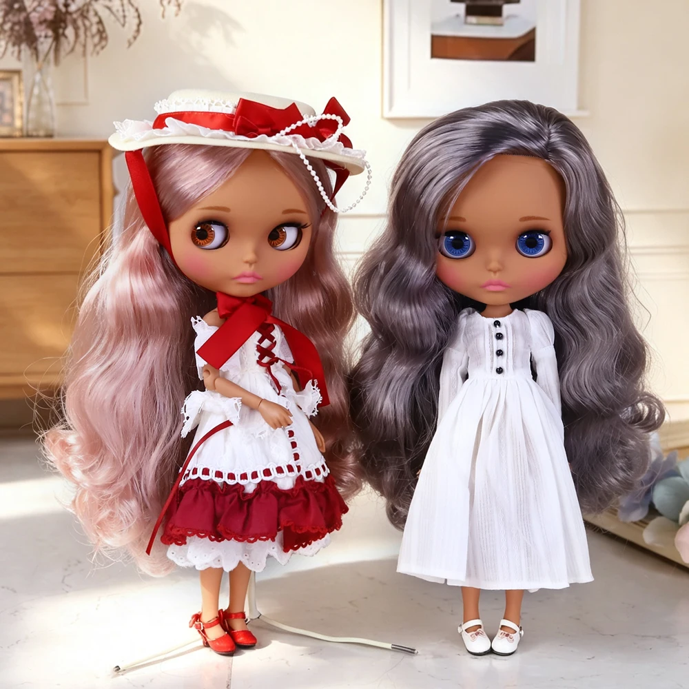 Фото Кукла ICY DBS Blyth с подвижным телом, шоколадно-темной кожей, матовым лицом, скульптурными губами, масштаб 1/6, BJD Ob24, аниме Azone M. №5