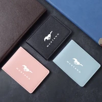 auto driver license cover pu leather car driving documents case credit card holder for ford mustang gt shelby car accessories