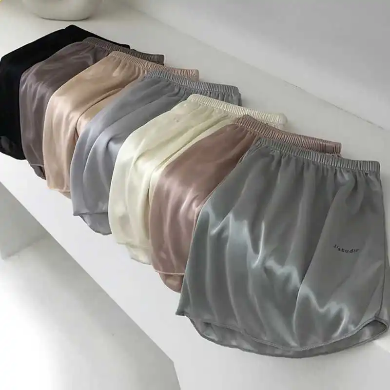 

COCOA Comfortable Loose Short Pants Women Soft Ice Silk Streetwear Girl's shorts Female Sexy Beach Jogger Shorts Summer