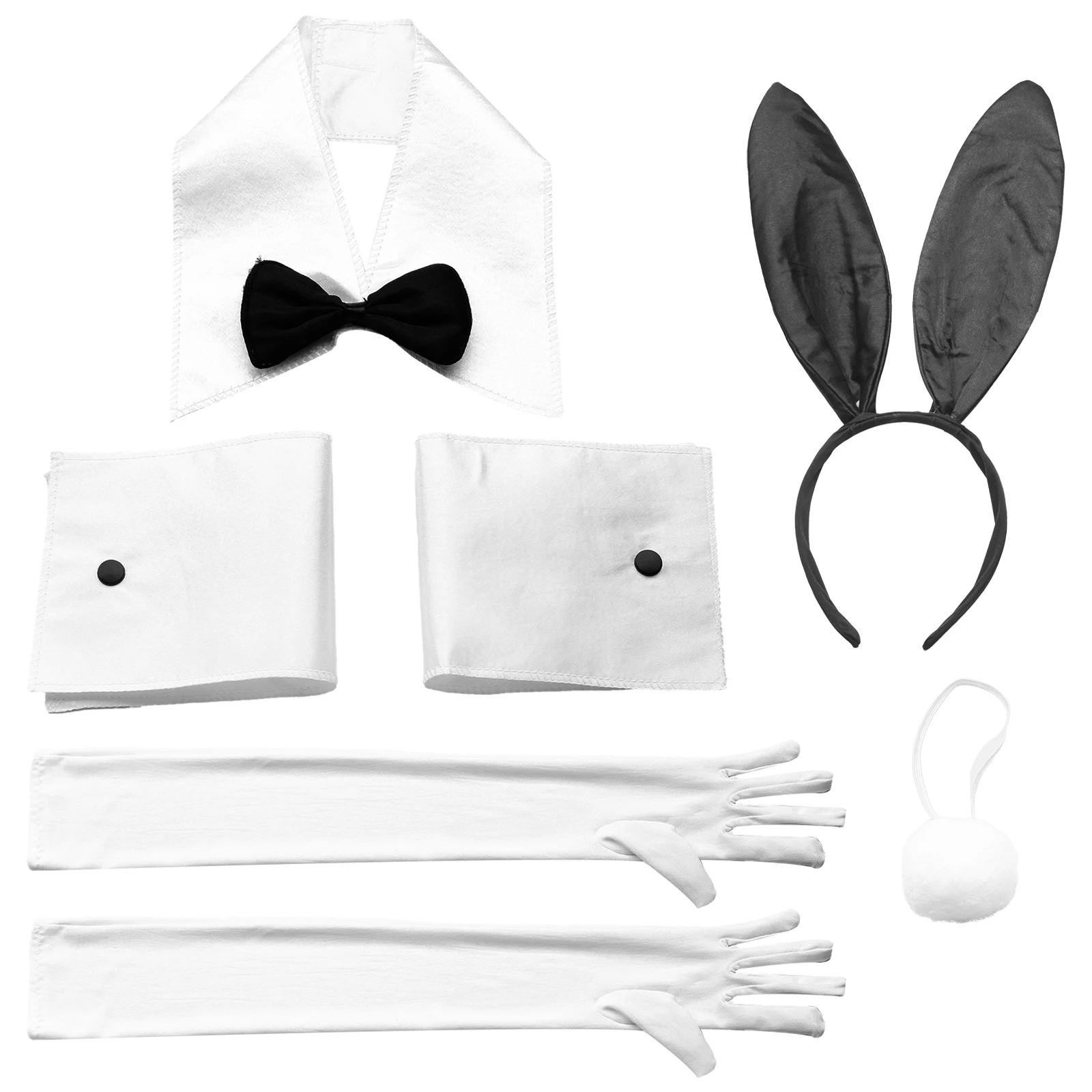 Платье в виде зайчика на Хэллоуин для девочки искусственная кожа галстук-бабочка