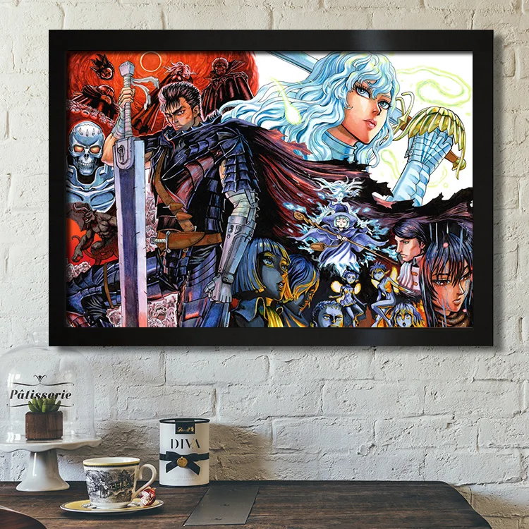 Меч ветер Легенда японский Классический Аниме украшение детской комнаты холст