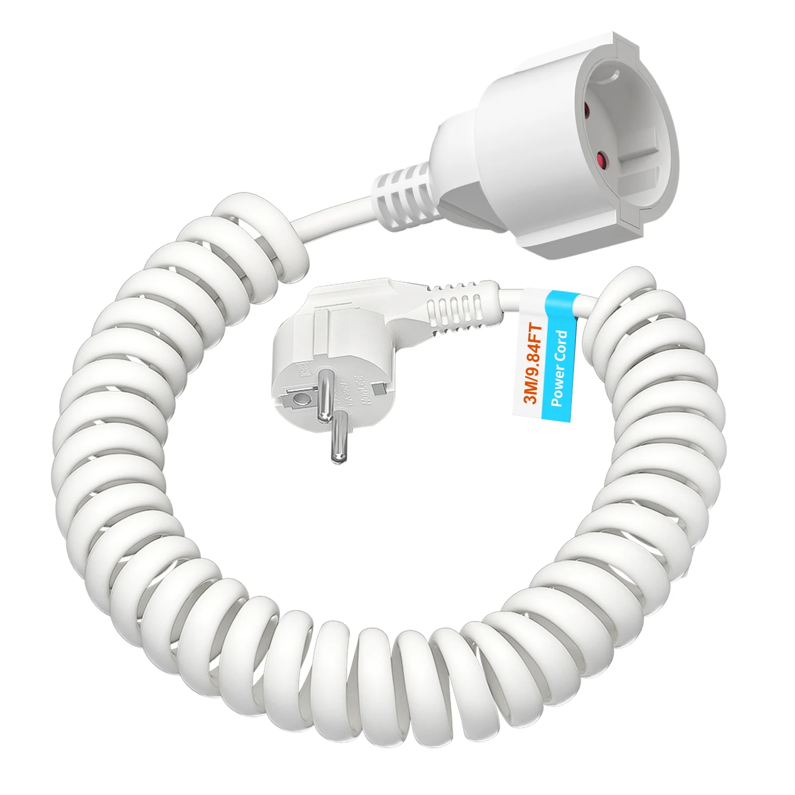 

Телескопический удлинитель WH02 черный 220В 13А 2 метра