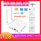 Приставка Смарт-ТВ UGOOS AM7 Amlogic S905X4 AV1 Android11 DDR4 4GB3 2 Гб телеприставка 1000M LAN BT5.0 Wifi6 4K медиаплеер VS AM6B Plus