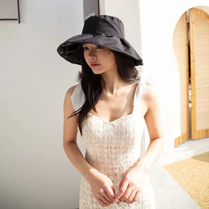 Шляпа женская с широкими полями и защитой от УФ-лучей |
