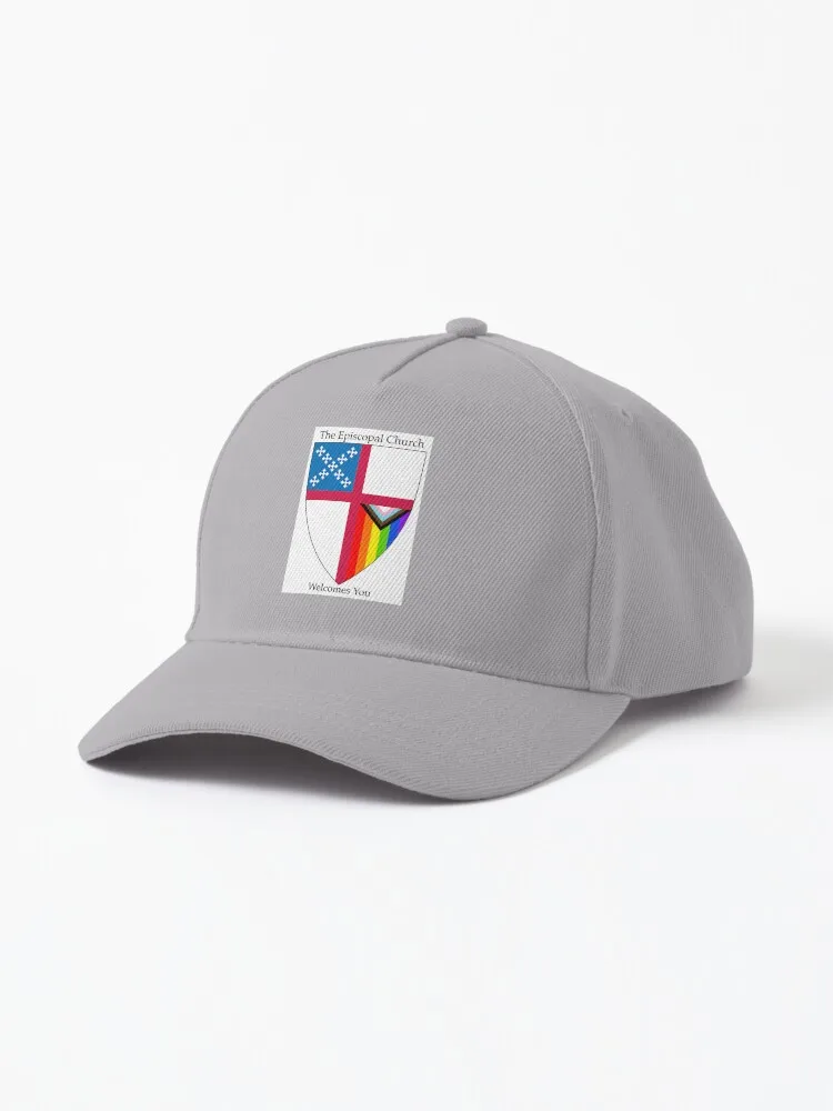 

Episcopal церковный щит с прогрессивным флагом гордости вертикальный-приглашает вас 2 шапки