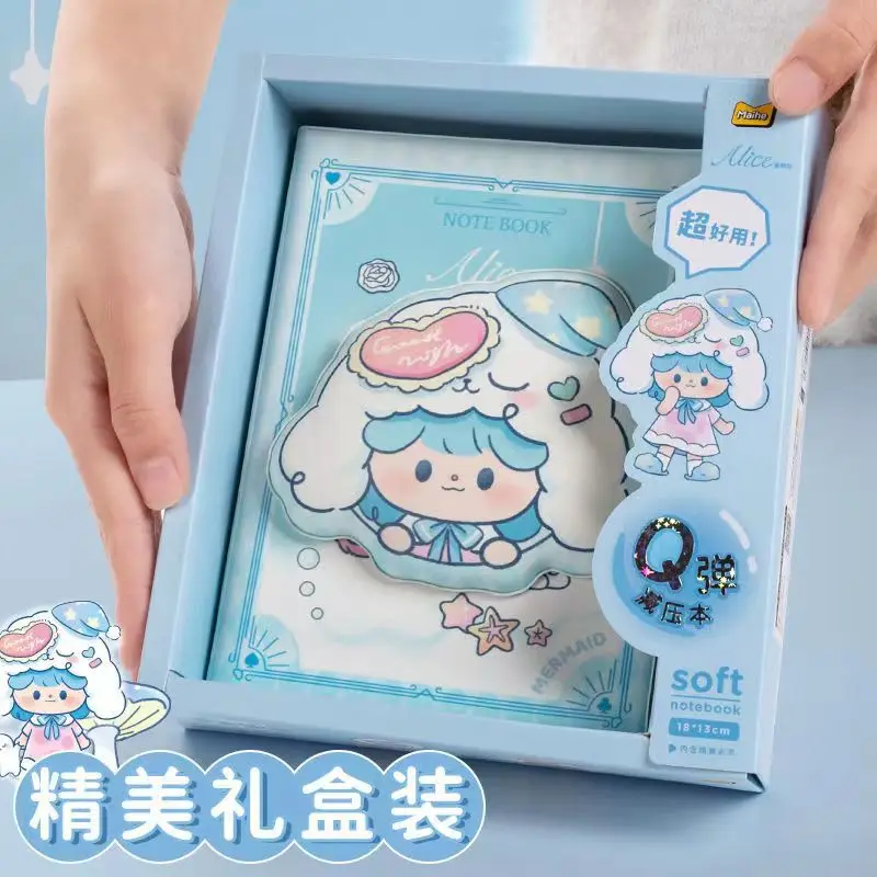 

Новинка Kawaii Mikko блокнот декомпрессионная магнитная пряжка A5 милая девушка в форме сердца серия с зазубринами блокнот для книг студенческий подарок приз